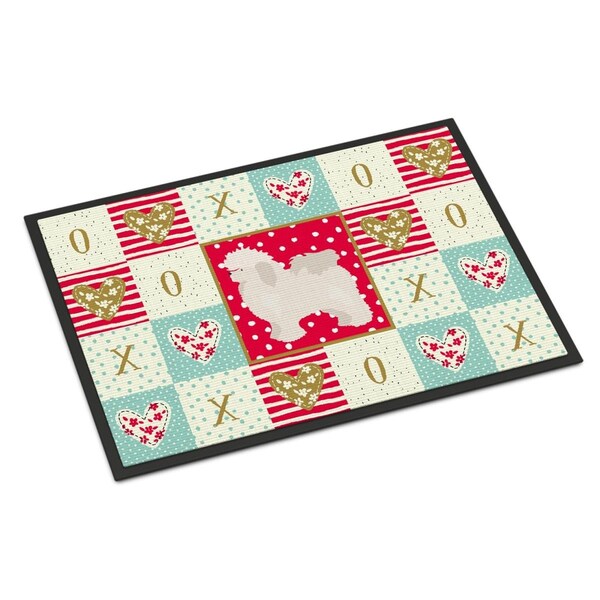 Carolines Treasures 24 x 36 in. Bolognese Love Indoor or Outdoor Mat CK5815JMAT - main